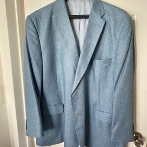Jos. A. Bank Men’s Light Blue Sport Coat, Silk, Size 52R